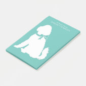 Goldendoodle Dog Welpenlabradoodle Post-it Klebezettel (angewinkelt)