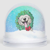 Goldendoodle DoodleMoji  Schneekugeln (Vorderseite)