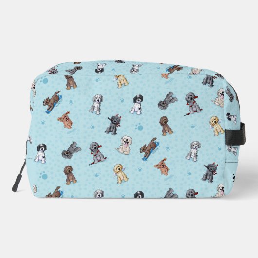 Goldendoodle DoodleMoji Waschbeutel (Rückseite)