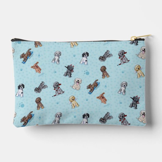 Goldendoodle DoodleMoji Zubehörtasche (Rückseite)