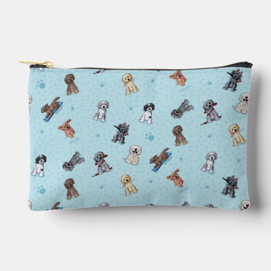 Goldendoodle DoodleMoji Zubehörtasche (Vorderseite)