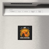 Goldendoodle fährt Shot Goldendoodle Hund Hallowee Magnet (In Situ (Geschirrspüler))