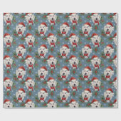 Goldendoodle-Feiertag Geschenkpapier (Flach)