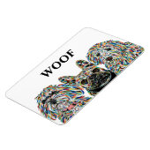 Goldendoodle, Französischer Bulldog, Bernedoodle M Magnet (Linke Seite)