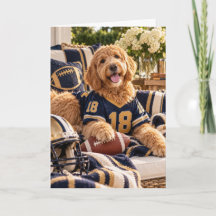 Goldendoodle-Fußballkarte
