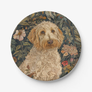 Goldendoodle Garden Tapestory Geburtstagsparty Pappteller