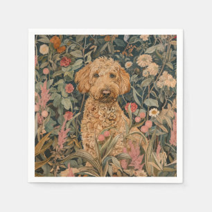 Goldendoodle Garden Tapestory Geburtstagsparty Serviette