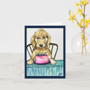 Goldendoodle Geburtstagskarte Karte
