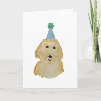 Goldendoodle Geburtstagskarte Karte