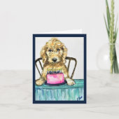 Goldendoodle Geburtstagskarte Karte (Vorderseite)