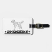 Goldendoodle Gepäckanhänger (Vorderseite horizontal)