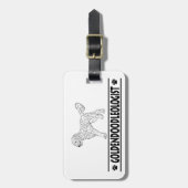 Goldendoodle Gepäckanhänger (Vorderseite vertikal)