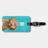 Goldendoodle-Gepäckmarke Gepäckanhänger (Vorderseite horizontal)