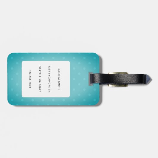 Goldendoodle-Gepäckmarken Gepäckanhänger (Rückseite horizontal)