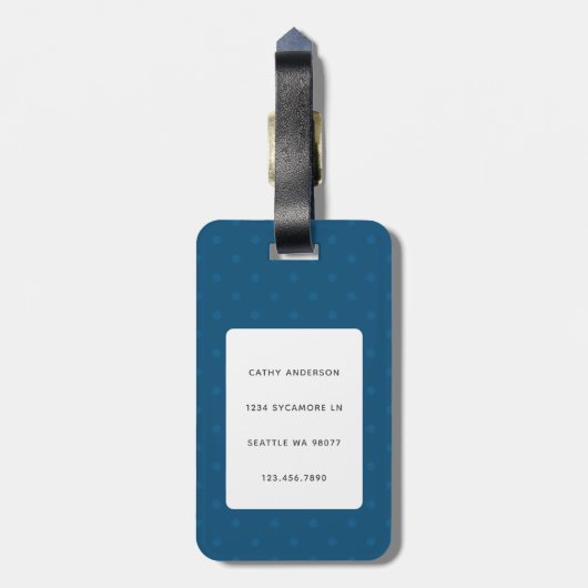 Goldendoodle-Gepäckmarken Gepäckanhänger (Rückseite vertikal)