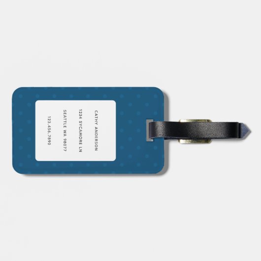 Goldendoodle-Gepäckmarken Gepäckanhänger (Rückseite horizontal)