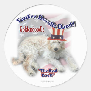 Goldendoodle-Geschenke Runder Aufkleber