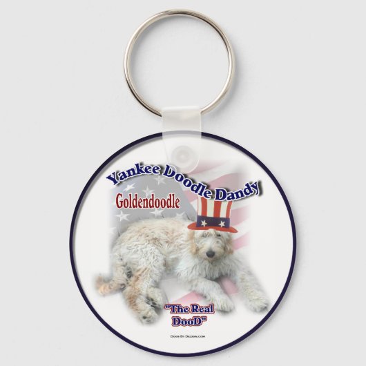 Goldendoodle-Geschenke Schlüsselanhänger (Vorderseite)