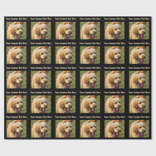 Goldendoodle Geschenkpapier (Flach)
