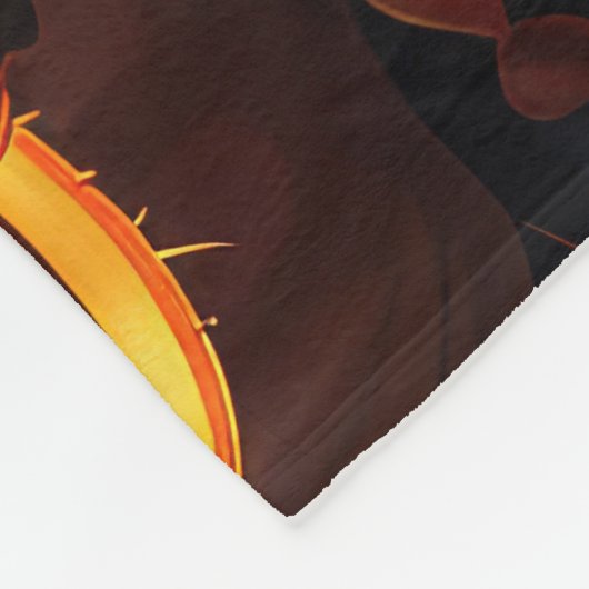 Goldendoodle Halloween Spooky Fleecedecke (Ecke)