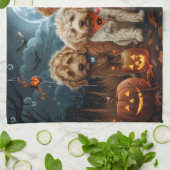 Goldendoodle Halloween Spooky Geschirrtuch (Gefaltet)