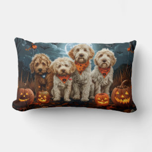 Goldendoodle Halloween Spooky Lendenkissen