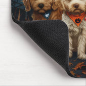 Goldendoodle Halloween Spooky Mousepad (Ecke)