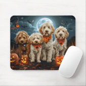 Goldendoodle Halloween Spooky Mousepad (Mit Mouse)