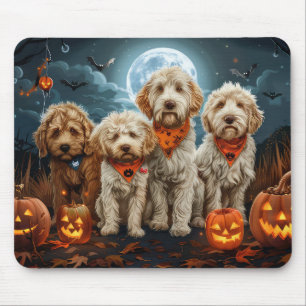 Goldendoodle Halloween Spooky Mousepad