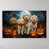 Goldendoodle Halloween Spooky Poster (Vorne)