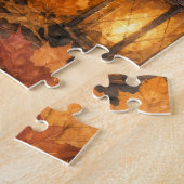 Goldendoodle Hexenhut Kürbis Puzzle (Seite)