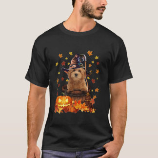 Goldendoodle Hexenkürbis Halloween Hund Lover Spaß T-Shirt