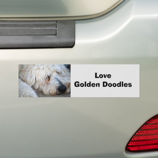 Goldendoodle-Hintergrund Autoaufkleber (Auf Auto)