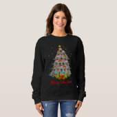 Goldendoodle-Hund Baum Weihnachten Pullover Xmas H (Vorne ganz)