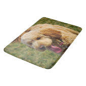 Goldendoodle-Hund-Foto Badematte (Schrägansicht)