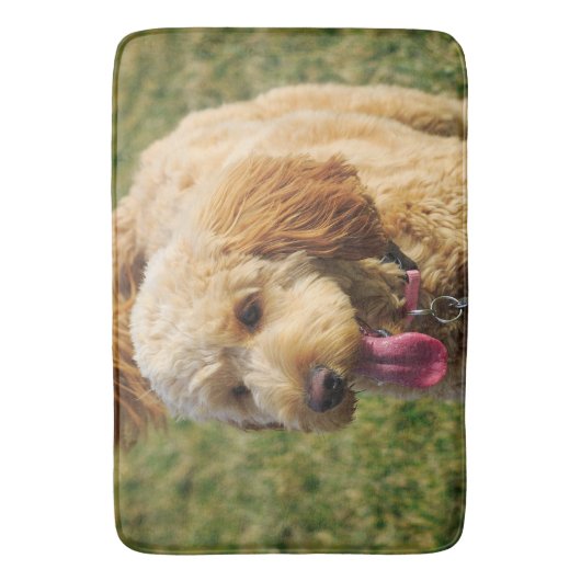 Goldendoodle-Hund-Foto Badematte (Vorderseite Vertikal)