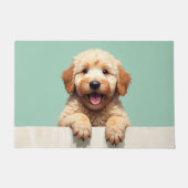 Goldendoodle Hund Fußmatte Kunst (Vorderseite)