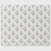 Goldendoodle Hund Geburtstag Geschenkpapier (Flach)