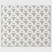 Goldendoodle Hund Geburtstag Geschenkpapier (Flach)