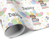 Goldendoodle Hund Geburtstag Geschenkpapier (Rolleneckpunkt)