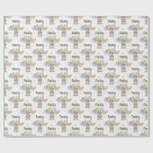 Goldendoodle Hund Geburtstag Geschenkpapier (Flach)