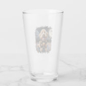 Goldendoodle Hund Halloween Glas (Rückseite)