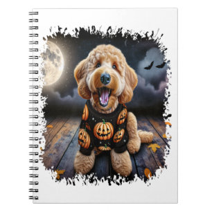 Goldendoodle Hund Halloween Notizblock