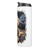 Goldendoodle Hund Halloween Thermosbecher (Nach rechts gedreht)