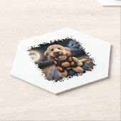 Goldendoodle Hund Halloween Untersetzer (angewinkelt)