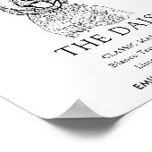 Goldendoodle Hund Hochzeit Signature Drink Zeichen Poster (Ecke)