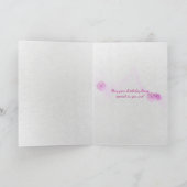 Goldendoodle Hund im Gartengeburtstag Karte (Innenseite)