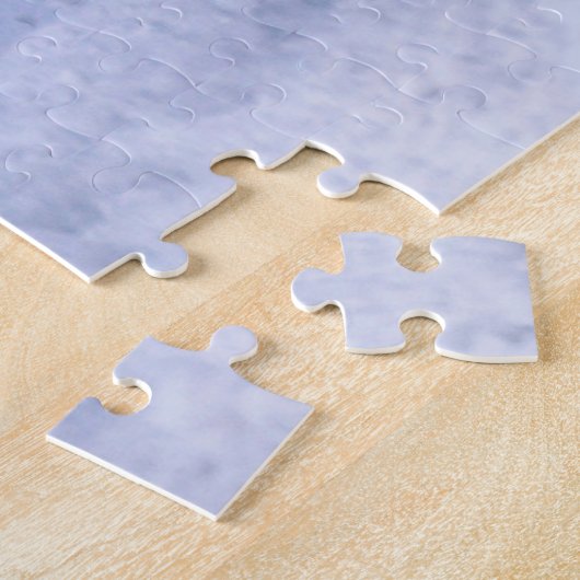 Goldendoodle Hund im Schnee sitzen in Weihnachten Puzzle (Seite)