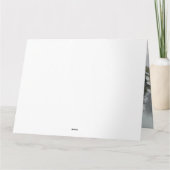 Goldendoodle Hund im Schnee Weihnachten Karte (Rückseite)