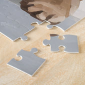 Goldendoodle Hund im Schnee Weihnachten Puzzle (Seite)